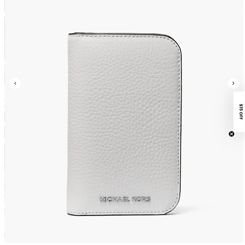 Michael Kors Mens White Hudson Wallet NWT $128